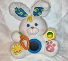 Vintage 1989 Fisher Price Discovery Bunny 16    Plush Activity Baby Rabbit  Nice  