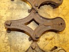 3 Antique 1901 Allith-prouty Co  Cast Iron Barn Door Rollers Victorian Hardware