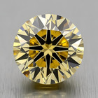 4 Ct Lab Grown Round Cut Natural Yellow Color Diamond Vvs1 Certified 