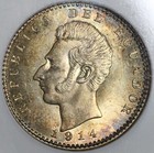1914 Ngc Ms 64 Ecuador Silver 2 Decimos Philadelphia  20102404c 