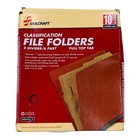 10 Folders Letter Size 6 Section Classification Folder Full Top Tab Earth Red