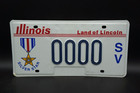 Illinois Silver Star Sample License Plate - Military Valor