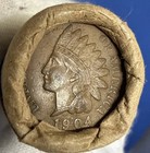 1864 Cu   Unsearched Old Estate Wheat Cent Roll Indian Head Vintage Penny Finds