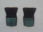 Vintage Judaica Jewish Mazal Tov Bas Mitzvah Israel Brass Enameled Bookends Read