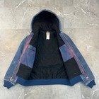 Vintage Carhartt Jacket Mens Small J140 Nvy Distressed Faded Workwear Coat Blue