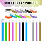 2400 Packs Paper Wristbands For 25 X 1 9 Cm  9 84 X 0 75 Inches  2400pcs