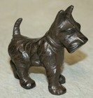 Scottish Terrier Scottie Dog Heavy Cast Iron Statue Paperweight Small 5   X 4  