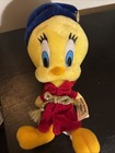 Vintage Rare Looney Tunes Wizard Tweety Bird 14  Plush Six Flags 2001 Nwt
