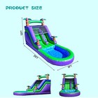 21ft Purple Tropical Commercial Inflatable Water Slide With Pool blower For Kids