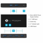 Usb 3 0 Switch Selector Kvm Switcher For 2 Pc Sharing 4 Usb Devices