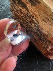 All Black White Buffalo Turquooise Buckle Ring Size 8 Artisan Southwest