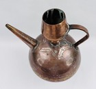 Antique Middle Eastern Egyptian Arab Copper Water Wine Ewer Orientalist Form