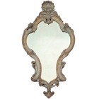 Antique Italian Rococo Giltwood Wall Mirror  Early 19th Century