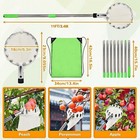 134in High Tree Fruit Picker 8pcs 15 75in Tube Apple Pear Peach Harvest Catcher