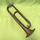 Antique Brass Bugle Bb Standard Antique Brown Finish With Strap Eyelets