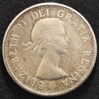 1963  80  Silver Canadian Silver 50 Cents Half Dollar  ca287 