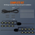 16 Pods Pure White Led Rock Lights Underbody Lamp For Offroad Suv Pickup Truck