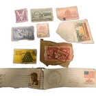 Vintage Us   International Stamp Lot Of 14 1940s-1990s Mix Usa Nederland Ireland
