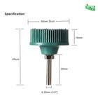 4 Pcs Bristle Disc 2  50 Grit R-type Abrasive Brush Coarse Bristle Disc Green