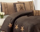 6 Piece Luxury Western Bedding - Oversize King Size Cabin Micro Suede Comforter