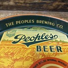 1940s Old Derby People   s Beer Tray Sign Label Bottle Irtp Oshkosh Wisconsin Wi 