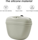 Silicone Dog Treat Pouch With Clicker Magnetic Closure Secure Waist Belt Clip