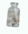 Vintage Small Clear Glass Bottle - Just Over 2 Inches Tall