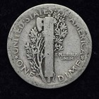 1916 Mercury Silver Dime Good   Vg Free Shipping 