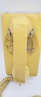 Vintage 1979 Western Electric 554 Wall Phone Yellow Rotary Dial Bell System Mcm