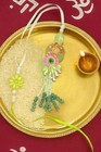 Handcrafted Designer Rakhi Set With Decorative Premium Beaded Rakhi For Brother 