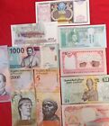 Uncirculated Lot Of 10 Different Foreign Paper Money Banknotes World Currency M9