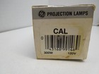 Ge Bulb   Lamp Cal Projector Projection Lamp 300w 120v Nos