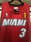 Dwyane Wade Miami Heat 2005-06 Red Authentic Finals Jersey Size 52 2xl