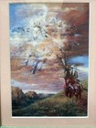 Julie Kramer Cole Medicine Hat Of The Sacred Dogs Framed Art Print 9 25 X 7 25   