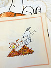 2 Individual Paper Decoupage Beverage Size Napkins Fall Leaves Snoopy