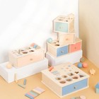 Montessori Toys For 1-3 Year Old Color Sorting Wooden Drawer Box Toy For Toddler