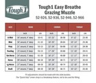 Tough 1 Small Horse Size V Nose Easy Breathe Grazing Muzzle W halter
