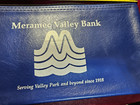 Vintage Meramec Valley Bank  Deposit Cash Money Bag Pouch Zipper Valley Park