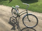 Vtg Hawthorne Girls Bicycle   Green   Montgomery Ward  Classic 50   s Bike