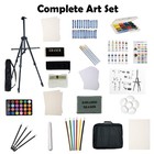 126 Piece Deluxer Artist Painting Set With Floor Easel  Arcylic And Watercolo   