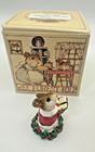 Wee Forest Folk  choir Mouse  M-147 Wff 1987 Red  wp  Christmas With Box  Bag