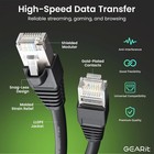 Gearit Cat6 Outdoor Ethernet Cable  75ft  75 Feet - Standard Cable  Black 