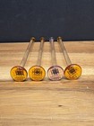 Glass Swizzle Sticks Cocktail Stirrers Glass Spoons Vintage Barware Lot Of 4