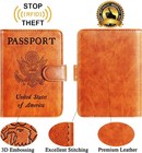 Passport Holder Cover Wallet Rfid Blocking Leather Card Case Travel Claybank 