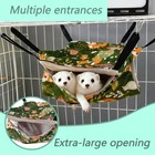 4 Pcs Ferret Hammock Set washable Guinea Pig Hideout Bed soft Hamster Toys Ha   