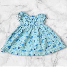 Vintage Y2k Blues Clues Flower Print  Stretch Dress Size 3t- Flaws