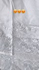 Vintage Christian Dior Satin Half Slip Skirt Scalloped Floral Lace Small