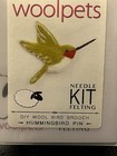 Wool Pets Hummingbird Pin Needle Felting Kit Intermediate Diy Bird Brooch