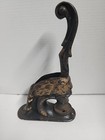 Antique Vintage Cast Iron Ornate Lion Head Notary Public Press No Stamp