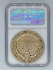 Rare 1930 Dated Norway Bronze Ostfold Exhibition Silvered Ngc Ms 68